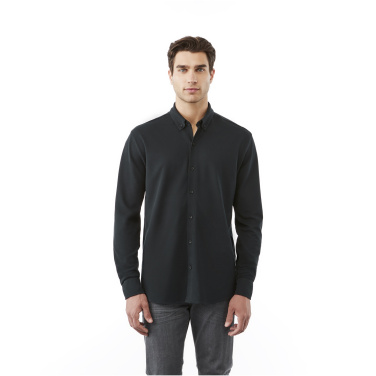 Logo trade advertising products picture of: Bigelow long sleeve men's pique shirt