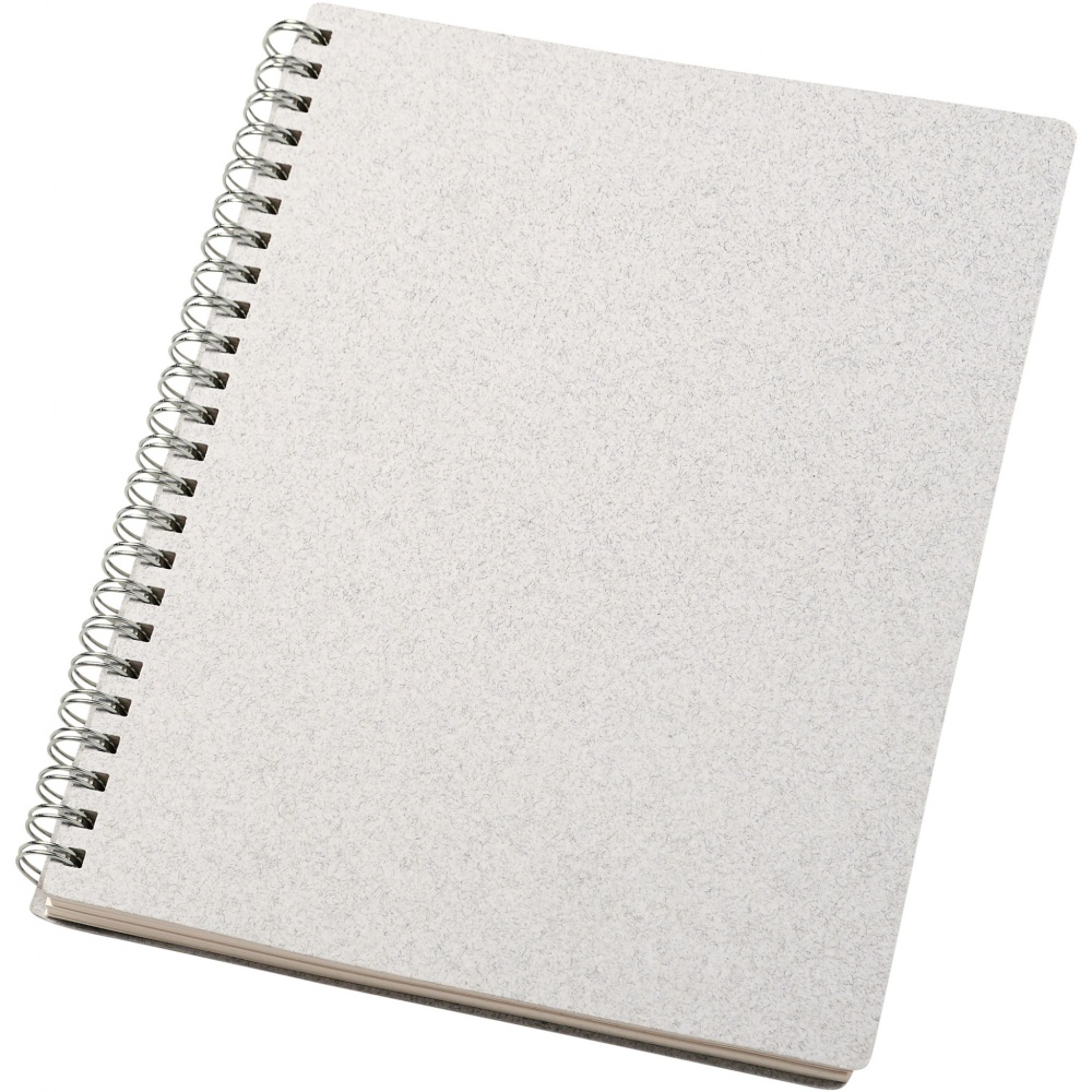 Logotrade corporate gift image of: Bianco A5 size wire-o notebook