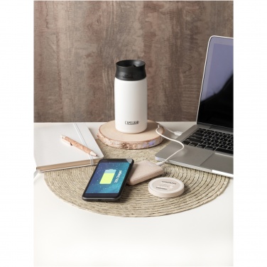 Logo trade promotional gifts picture of: Naka 5W wheat straw wireless charging pad