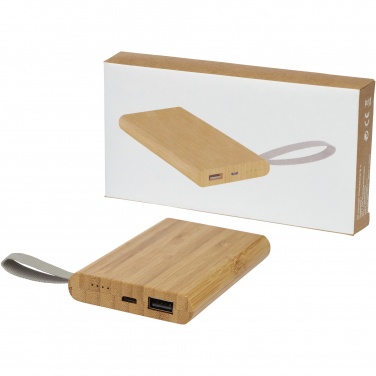 Logo trade corporate gift photo of: Tulda 5000 mAh bamboo power bank