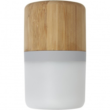 Logo trade corporate gift photo of: Aurea bamboo Bluetooth® speaker with light 