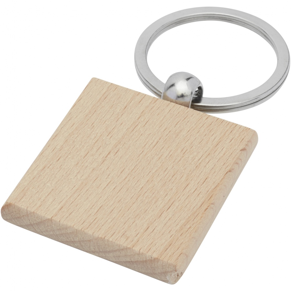 Logotrade advertising product picture of: Gioia beech wood squared keychain