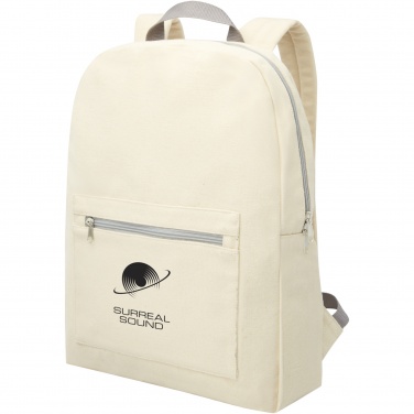 Logotrade promotional merchandise picture of: Pheebs 450 g/m² recycled cotton and polyester backpack 10L