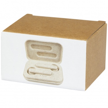 Logotrade promotional giveaway image of: Nantai wheat straw True Wireless earbuds