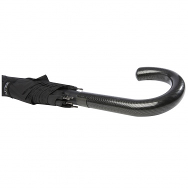Logotrade promotional product image of: Fontana 23" auto open umbrella with carbon look and crooked handle