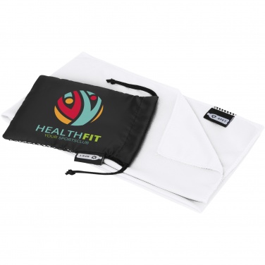 Logo trade promotional giveaway photo of: Raquel cooling towel made from recycled PET 80x30 cm