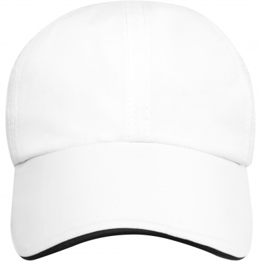 Logo trade promotional giveaway photo of: Morion 6 panel GRS recycled cool fit sandwich cap