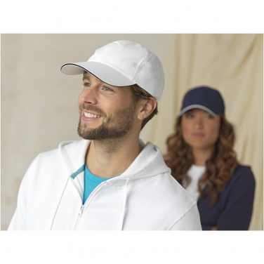 Logotrade business gift image of: Morion 6 panel GRS recycled cool fit sandwich cap