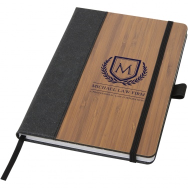 Logo trade business gifts image of: Note A5 bamboo notebook