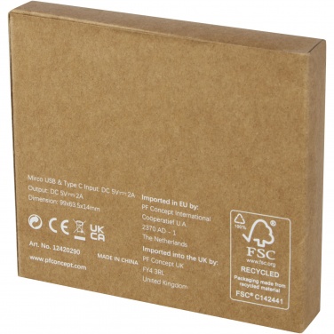 Logotrade corporate gifts photo of: Loop 5000 mAh recycled plastic power bank