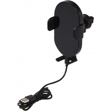 Logo trade advertising products image of: Pilot 15W wireless automatic car charger 