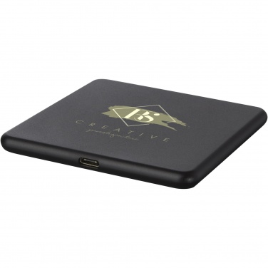 Logotrade promotional gift picture of: Loop 10W recycled plastic wireless charging pad