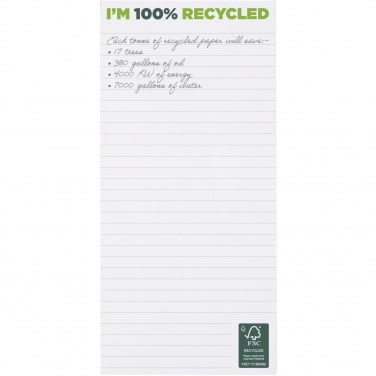 Logo trade promotional items picture of: Desk-Mate® 1/3 A4 recycled notepad