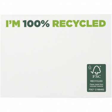 Logotrade promotional item image of: Sticky-Mate® recycled sticky notes 100x75 mm