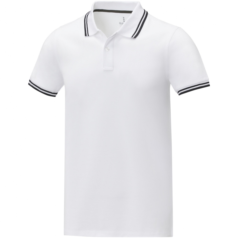 Logo trade promotional gifts picture of: Amarago short sleeve men's tipping polo