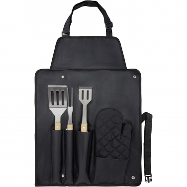 Logo trade corporate gifts picture of: Gril 3-piece BBQ tools set and glove 