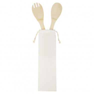 Logotrade promotional gifts photo of: Endiv bamboo salad spoon and fork