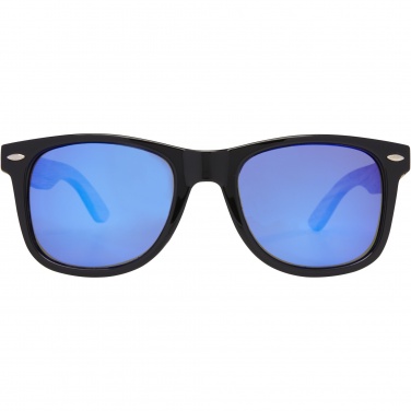 Logo trade promotional giveaways picture of: Hiru rPET/wood mirrored polarized sunglasses in gift box
