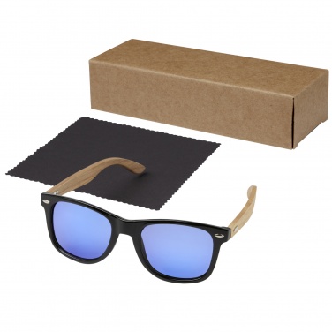 Logotrade corporate gift picture of: Hiru rPET/wood mirrored polarized sunglasses in gift box
