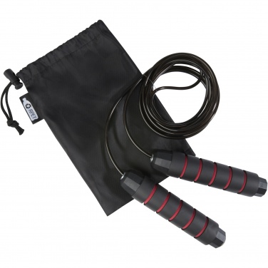 Logo trade promotional merchandise photo of: Austin soft skipping rope in recycled PET pouch