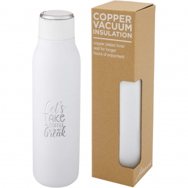 Logotrade promotional merchandise image of: Marka 600 ml copper vacuum insulated bottle with metal loop