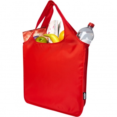 Logo trade promotional merchandise picture of: Ash RPET large foldable tote bag 14L