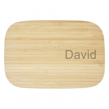 Logotrade advertising product image of: Tite stainless steel lunch box with bamboo lid