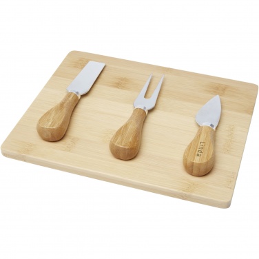 Logotrade promotional merchandise photo of: Ement bamboo cheese board and tools