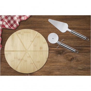 Logo trade promotional gifts image of: Mangiary bamboo pizza peel and tools