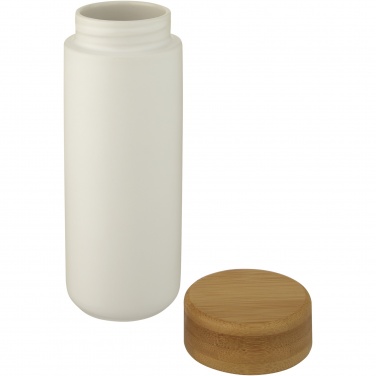 Logotrade promotional item image of: Lumi 300 ml ceramic tumbler with bamboo lid