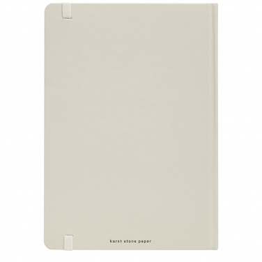 Logo trade promotional products image of: Karst® A5 stone paper hardcover notebook - lined