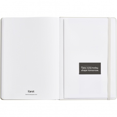 Logo trade promotional items image of: Karst® A5 stone paper hardcover notebook - lined