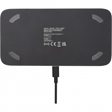 Logo trade corporate gift photo of: Hybrid 15W premium dual wireless charging pad