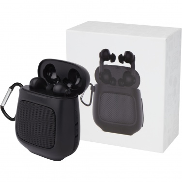 Logo trade business gifts image of: Remix auto pair True Wireless earbuds and speaker