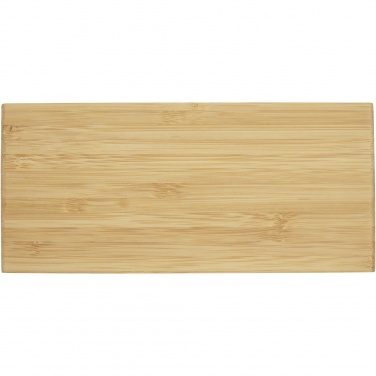 Logotrade promotional gift picture of: Minata bamboo wireless charger with clock