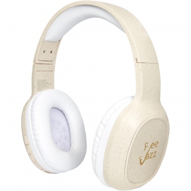 Logotrade corporate gift picture of: Riff wheat straw Bluetooth® headphones with microphone