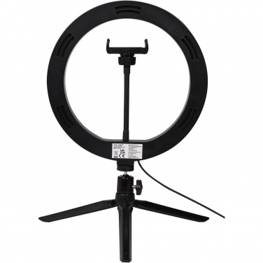 Logo trade advertising products picture of: Studio ring light for selfies and vlogging with phone holder and tripod