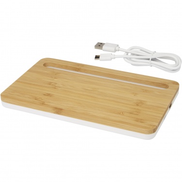 Logotrade promotional giveaway image of: Medake 10W bamboo wireless charger
