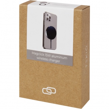 Logo trade promotional gifts picture of: Magclick 15W aluminium wireless charger