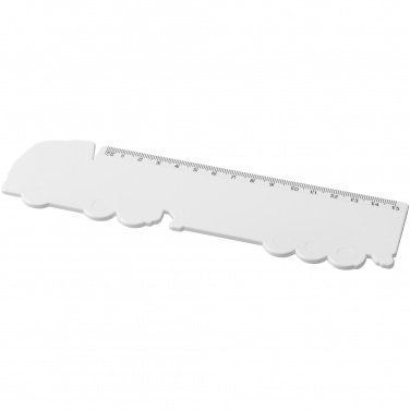 Logotrade promotional product picture of: Tait 15 cm lorry-shaped recycled plastic ruler