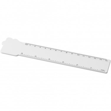 Logotrade promotional gift image of: Tait 15 cm house-shaped recycled plastic ruler