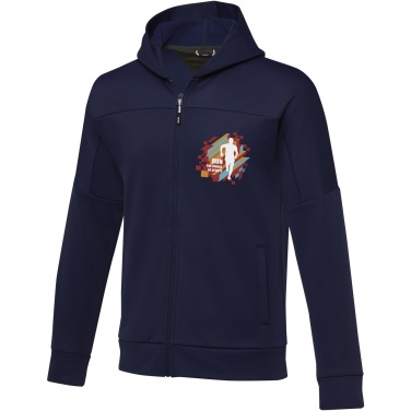 Logo trade promotional giveaways image of: Nubia men's performance full zip knit jacket
