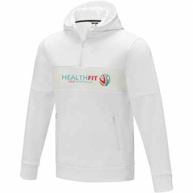 Logo trade business gifts image of: Sayan men's half zip anorak hooded sweater