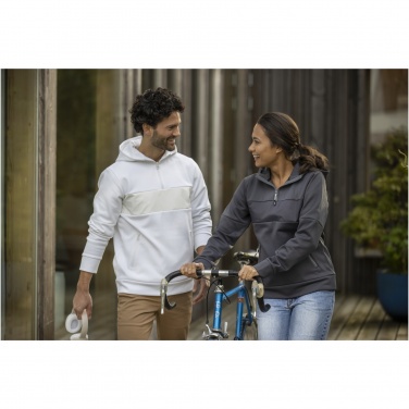 Logo trade promotional item photo of: Sayan men's half zip anorak hooded sweater