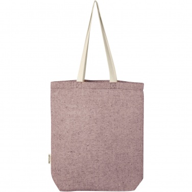 Logo trade corporate gifts image of: Pheebs 150 g/m² recycled cotton tote bag with front pocket 9L