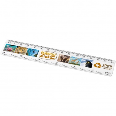 Logo trade promotional merchandise photo of: Refari 15 cm recycled plastic ruler