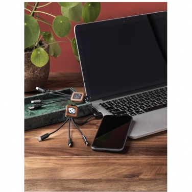 Logotrade promotional product picture of: SCX.design C19 wooden easy to use cable