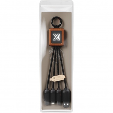Logo trade promotional merchandise image of: SCX.design C19 wooden easy to use cable