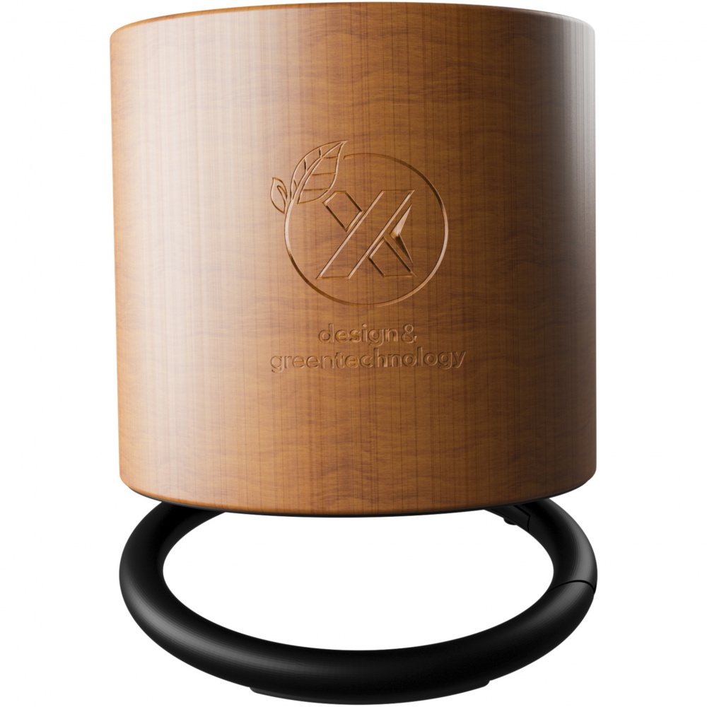 Logo trade advertising product photo of: SCX.design S27 3W wooden ring speaker