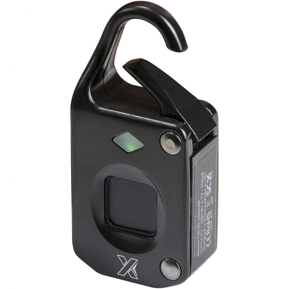 Logo trade promotional giveaways image of: SCX.design T10 fingerprint padlock